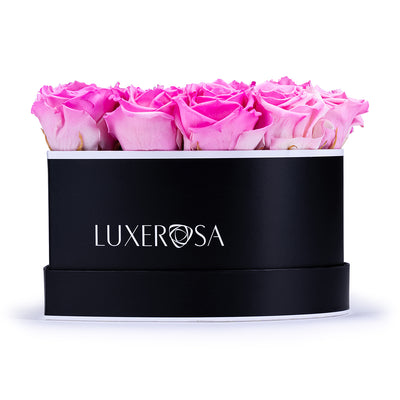 Black, Medium, Venus Heart Shaped, Eternity Rose Box