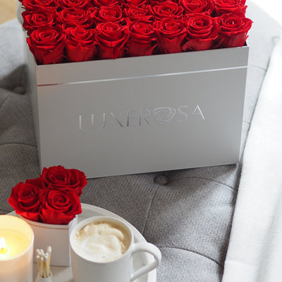 Extra Large, Square, Infinity Rose Box